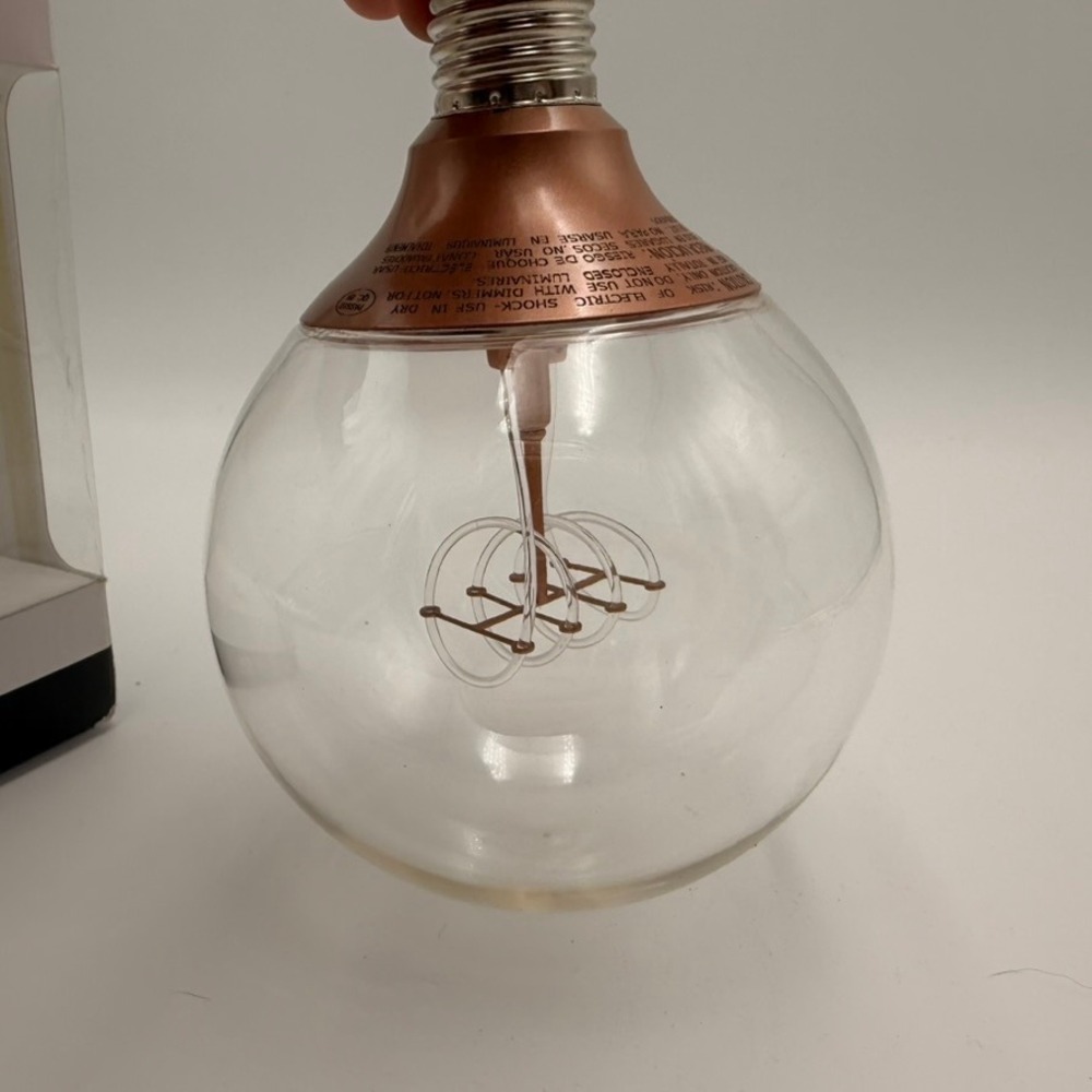 IKEA Nittio LED Bulb Hemma Cord Set Unisex OS Copper New Decorative Filament
